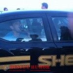 Drinking in police car
